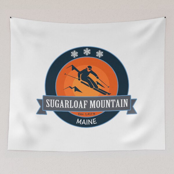 Item preview, Sugarloaf Mountain Maine Skiing Badge designed and sold by Wanderful-roads.