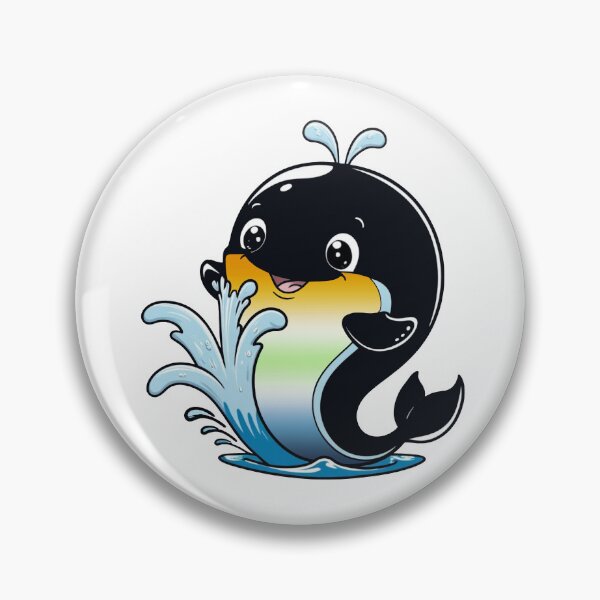 Item preview, Kawaii AroAce Agender Whale - AroAce Agender Pride Design designed and sold by Travelslightly.