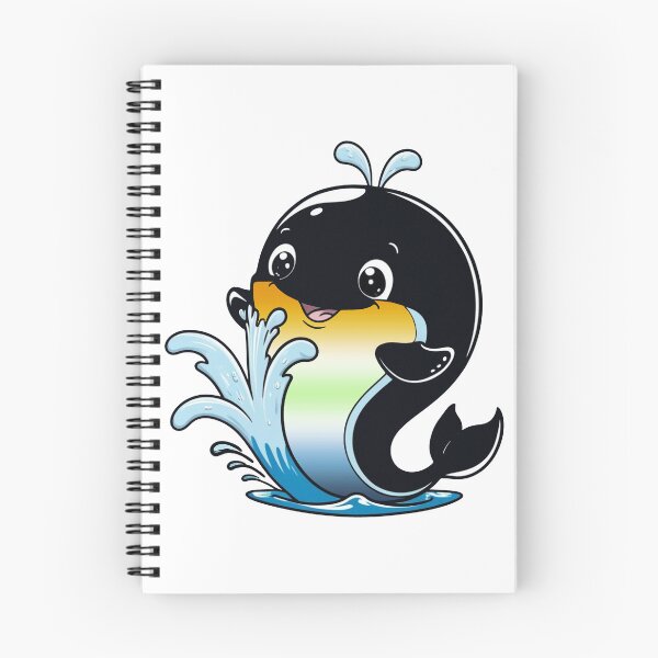 Item preview, Kawaii AroAce Agender Whale - AroAce Agender Pride Design designed and sold by Travelslightly.