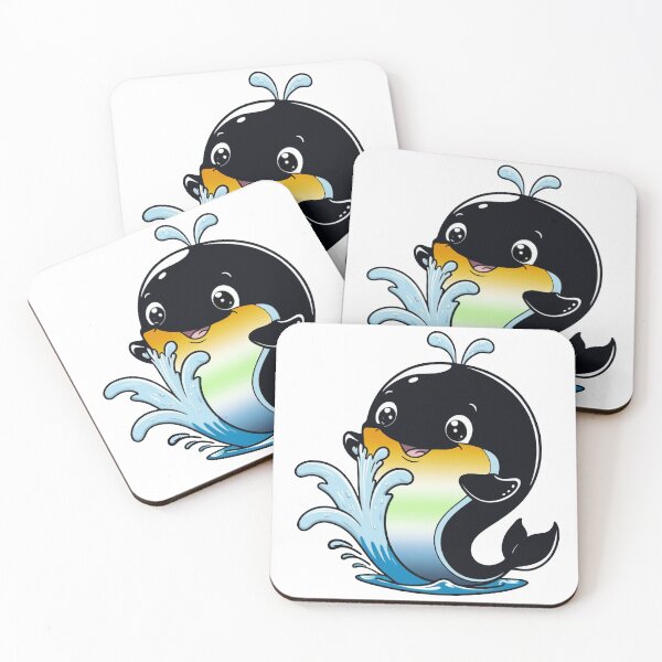 Item preview, Kawaii AroAce Agender Whale - AroAce Agender Pride Design designed and sold by Travelslightly.
