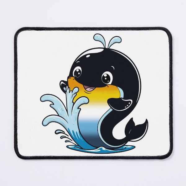 Item preview, Kawaii AroAce Whale - AroAce Pride Design designed and sold by Travelslightly.
