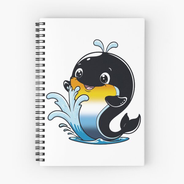 Item preview, Kawaii AroAce Whale - AroAce Pride Design designed and sold by Travelslightly.