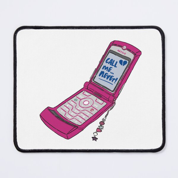 Item preview, 'Call Me... Never!' Y2K Flip Phone designed and sold by ArtsieArt.