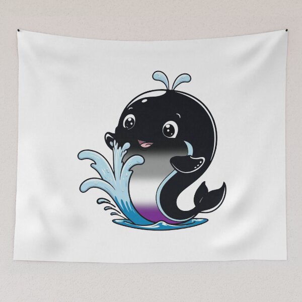 Item preview, Kawaii Asexual Whale - Ace Pride Design designed and sold by Travelslightly.