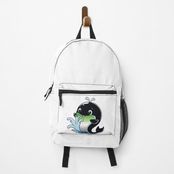 Item preview, Kawaii Aromantic Whale - Aromantic Pride Design designed and sold by Travelslightly.
