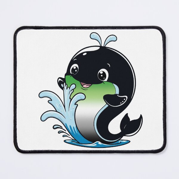 Item preview, Kawaii Aromantic Whale - Aromantic Pride Design designed and sold by Travelslightly.
