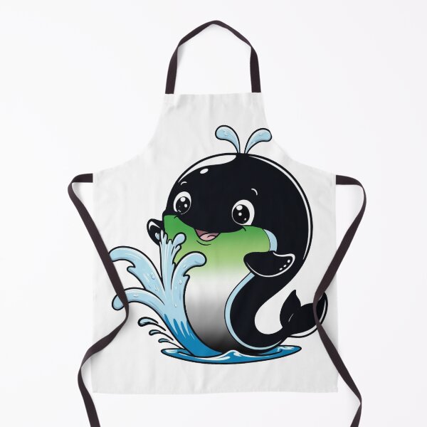 Item preview, Kawaii Aromantic Whale - Aromantic Pride Design designed and sold by Travelslightly.