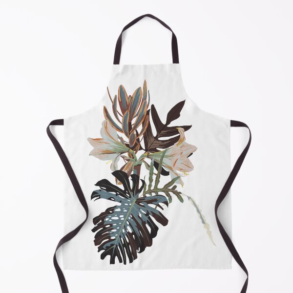 Item preview, Tropical flowers and plants. Bouquet of flowers. Exotic, jungle, tropic in blue brown tones. designed and sold by MatyKotiv.