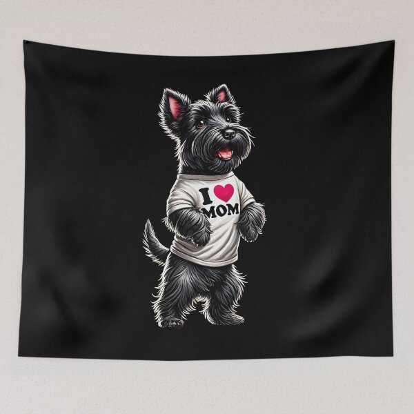 Item preview, Scottish Terrier Mom I Love Mom Scottish Terrier Lover designed and sold by Kimberley King Art  King Art.