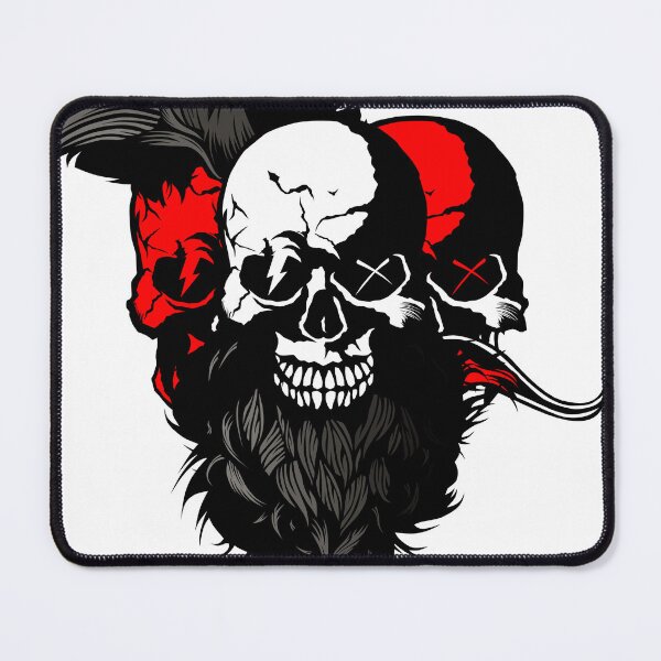 Item preview, skull hipster bearded mustache hairstyle skull mustached fancy designed and sold by Achille3777.