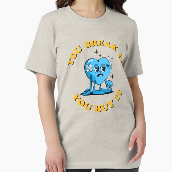 Aperçu de l'œuvre Tu le casses, tu l'achètes - T-shirt Lotus Blanc créée et vendue par PotatoGear.