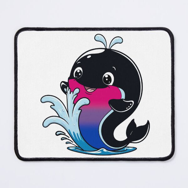 Item preview, Kawaii Bisexual Whale - Bi Pride Design designed and sold by Travelslightly.