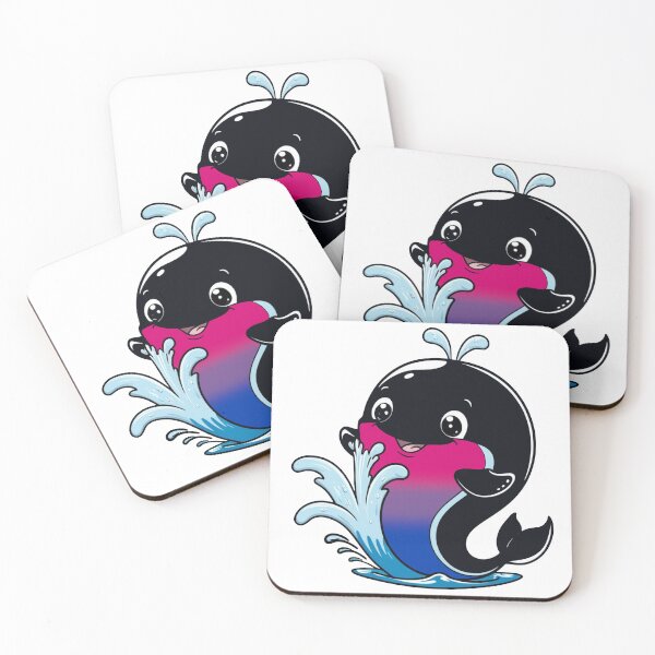 Item preview, Kawaii Bisexual Whale - Bi Pride Design designed and sold by Travelslightly.