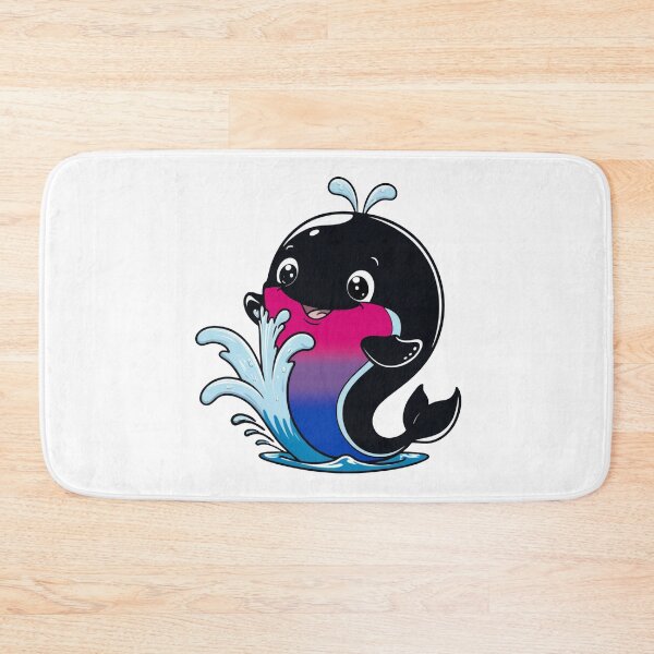 Item preview, Kawaii Bisexual Whale - Bi Pride Design designed and sold by Travelslightly.