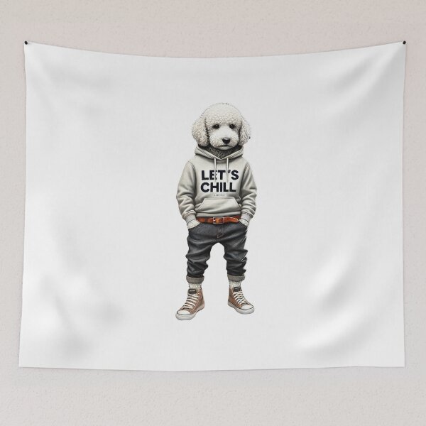 Item preview, Doodle Maltipoo Puddle Sports Fashion Dog Suit Pet Couture Baggy Jeans designed and sold by The Art of Kkatarynka.