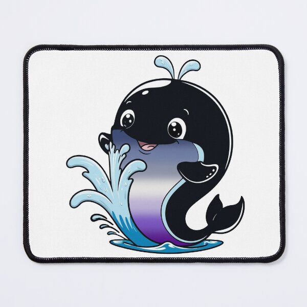 Item preview, Kawaii Butch Whale - Butch Pride Design designed and sold by Travelslightly.
