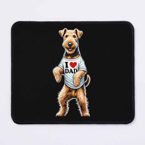 Item preview, Airedale Terrier Dad I Love Dad 3Airedale Terrier Lover designed and sold by Kimberley King Art King Art.
