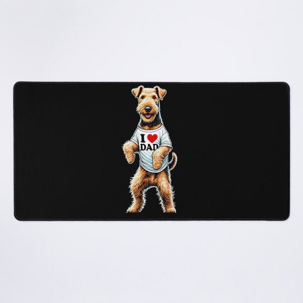 Item preview, Airedale Terrier Dad I Love Dad 3Airedale Terrier Lover designed and sold by Kimberley King Art King Art.