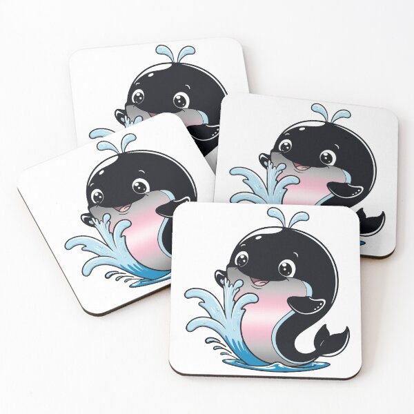 Item preview, Kawaii Demigirl Whale - Demigirl Pride Design designed and sold by Travelslightly.