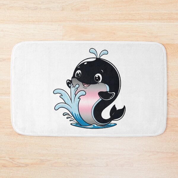 Item preview, Kawaii Demigirl Whale - Demigirl Pride Design designed and sold by Travelslightly.