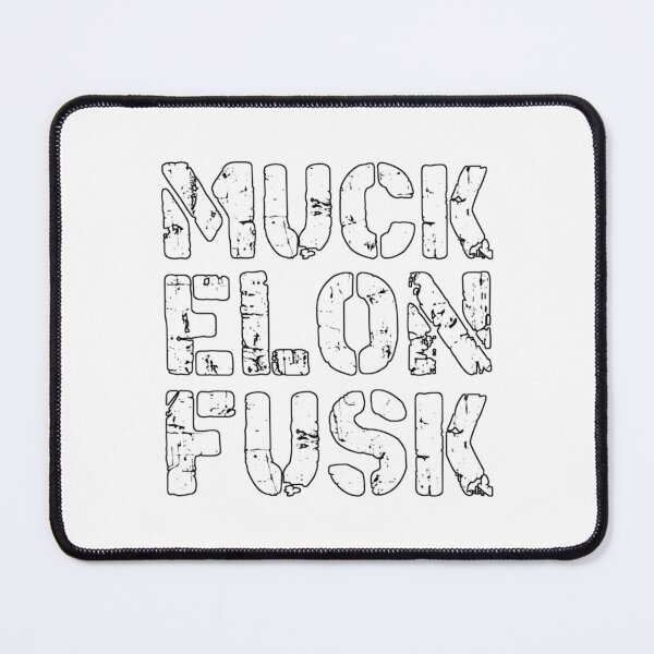 Item preview, muck elon fusk fuck elon musk, muck fusk, no elon, muck elon fusk, tesla bumper decal white designed and sold by ramwebroom.
