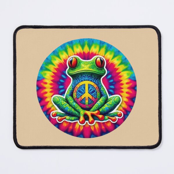 Item preview, Tie-Dye Peace Frog designed and sold by Myra365Art.