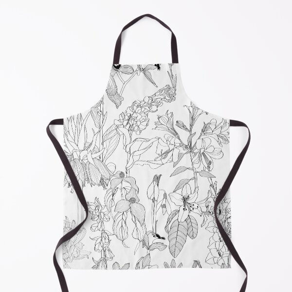 Item preview, Seamless flowers pattern with line garden flowers and plants. designed and sold by MatyKotiv.