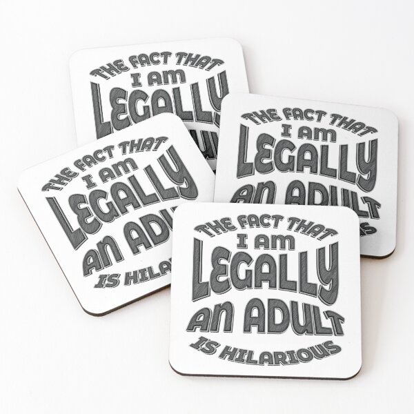 Item preview, I'm An Adult Technically - Humor designed and sold by Whimsical  Thinker.