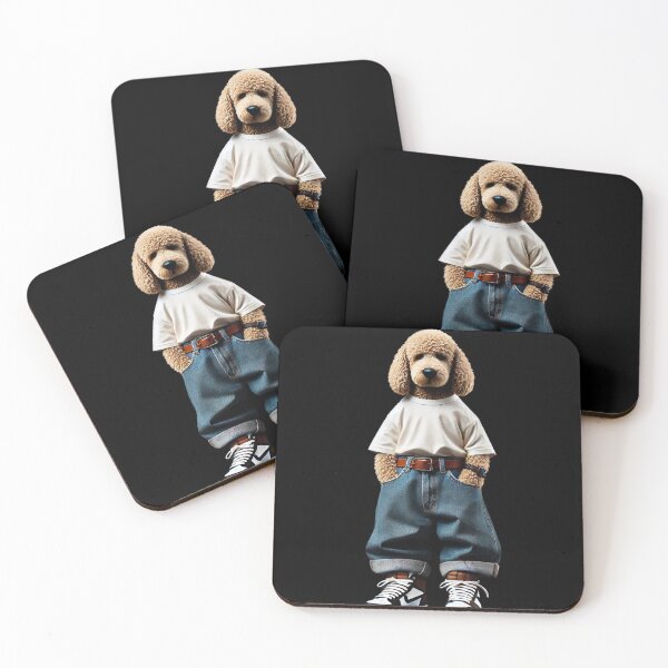 Item preview, Doodle Maltipoo Puddle Sports Fashion Dog Suit Pet Couture Baggy Jeans designed and sold by The Art of Kkatarynka.