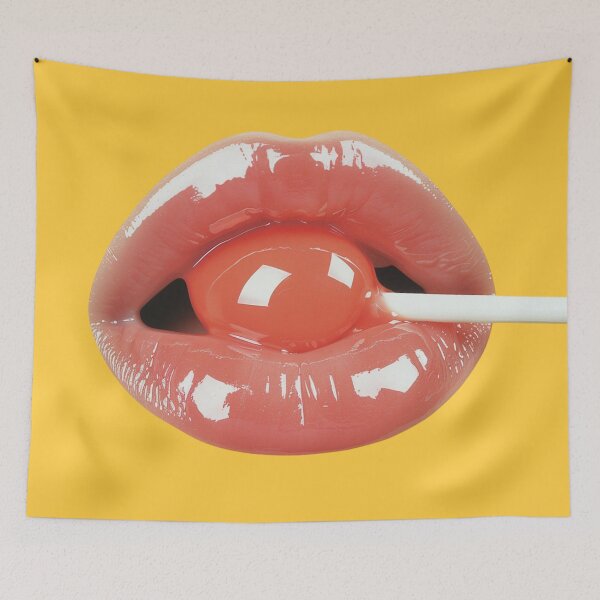Item preview, Glossy Lips Lollipop Bite Surreal Beauty Sweet Temptation designed and sold by MOONE FLOWER.