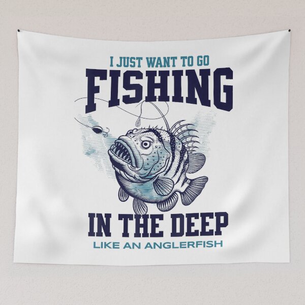 Item preview, I Just Want To Go Fishing In The Deep Like An Anglerfish designed and sold by FantasyFablesC.