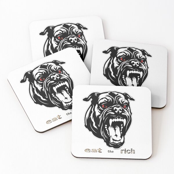 Item preview, Eat the Rich Black dog designed and sold by JanChryzostom.