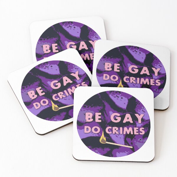 Item preview, Be Gay Do Crimes designed and sold by craftordiy.art.