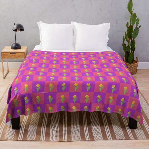 Item preview, Daffodils on Pink and Purple Background designed and sold by Lotus Soul Creative.