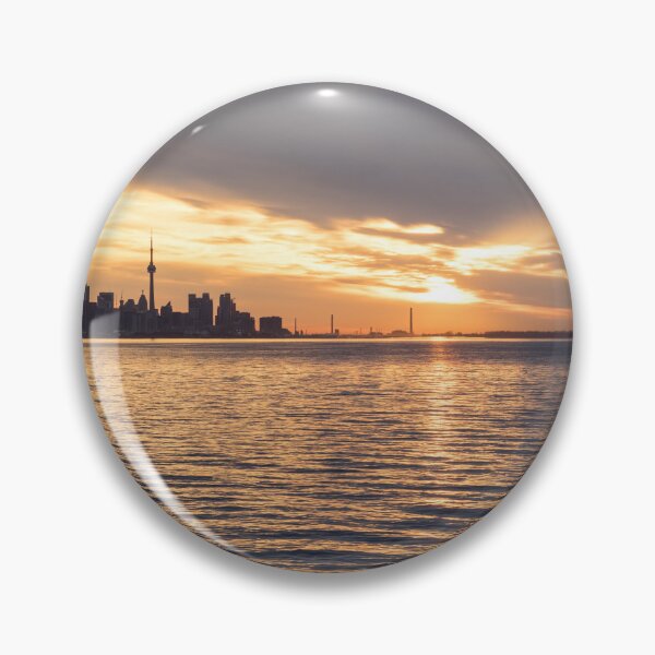 Item preview, Golden Sunpath and God Rays - Downtown Toronto Silhouette designed and sold by Georgia Mizuleva.