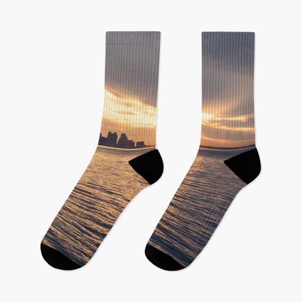 Item preview, Golden Sunpath and God Rays - Downtown Toronto Silhouette designed and sold by Georgia Mizuleva.