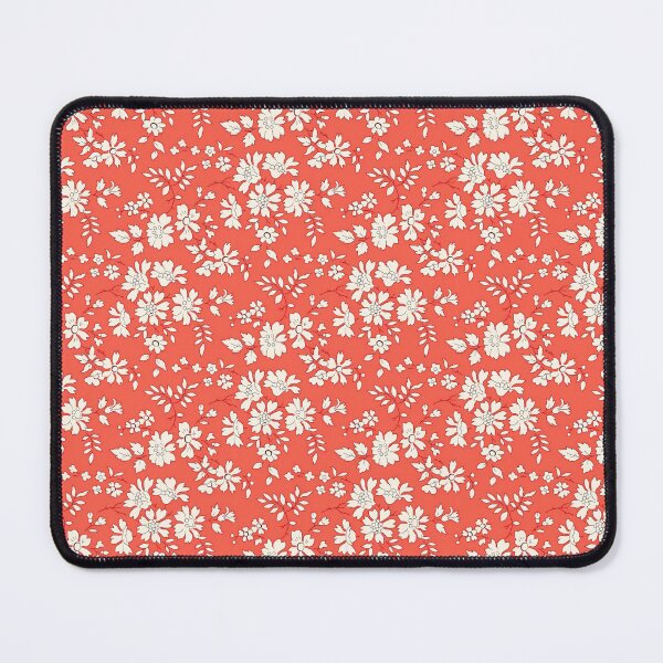 Item preview, fabric features a red and white floral pattern designed and sold by Yonacreation.