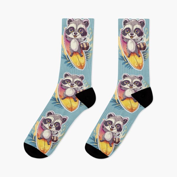 Item preview, Cute Surfing Raccoon designed and sold by dharanna.