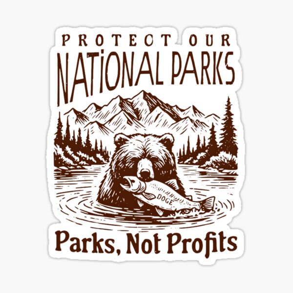 Vista previa del artículo con la obra «Protege nuestros parques», diseñado y vendido por wesdesignshop.