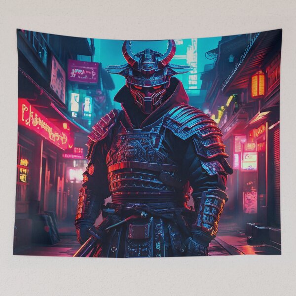 Item preview, Cyberpunk Samurai designed and sold by AleTot.