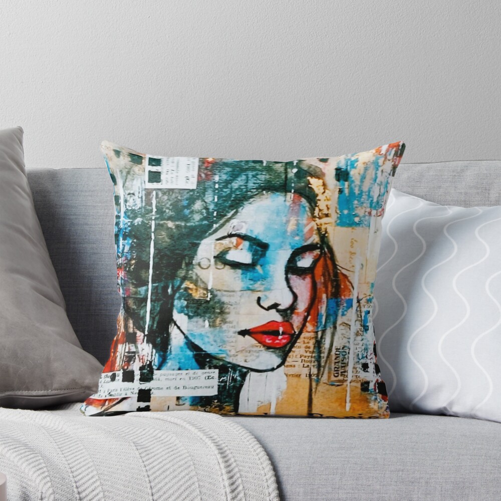 Item preview, Throw Pillow designed and sold by artdumixedmedia.