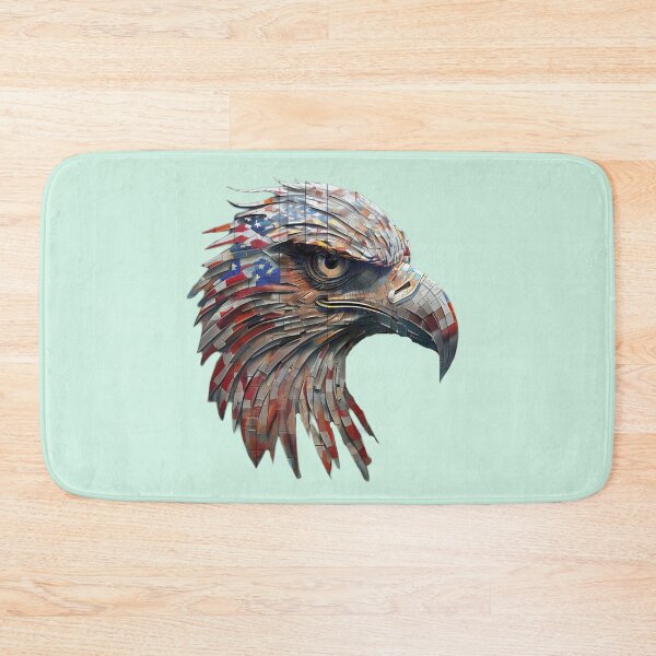 Item preview, Futuristic Cybernetic Eagle Head With Mosaic Texture Details designed and sold by Aise06.