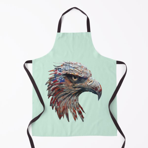 Item preview, Futuristic Cybernetic Eagle Head With Mosaic Texture Details designed and sold by Aise06.