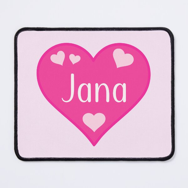 Item preview, Jana Name Pink Heart designed and sold by Jeallan Designs.