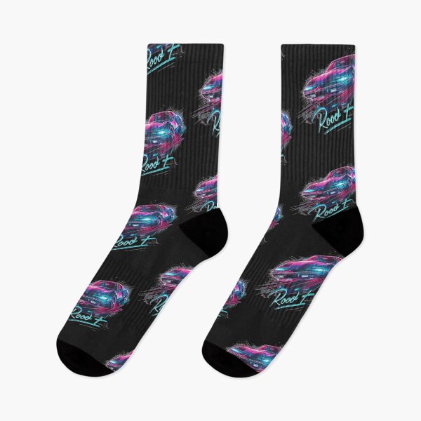 Item preview, Retro Road Trip - 1980s Chevrolet Corvette, Synthwave Sticker designed and sold by Zentuary.