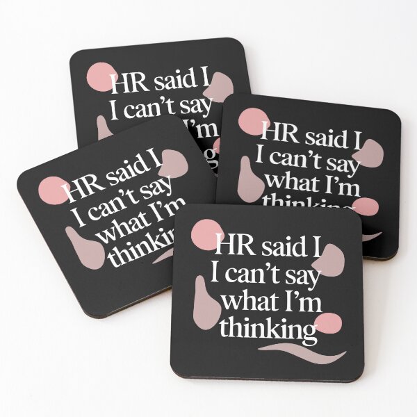 Item preview, HR Approved Thoughts Only - White Design designed and sold by CrownedCanvas.