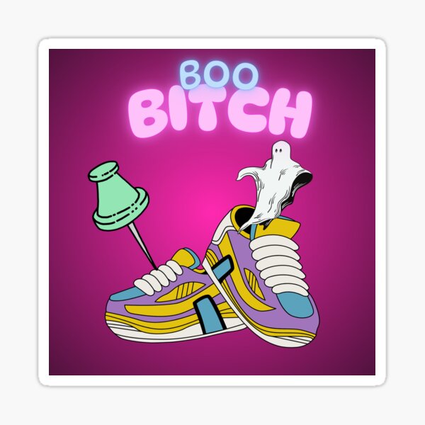 Item preview, Boo Bitch - themed sticker  designed and sold by FlickOfTheBrush.