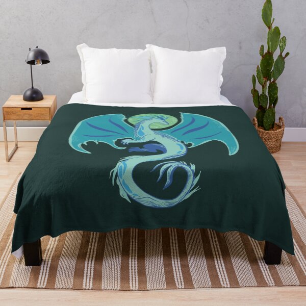 Item preview, Turquoise Ethereal Moon Dragon - With Moon designed and sold by Sophie Elaina Designs.