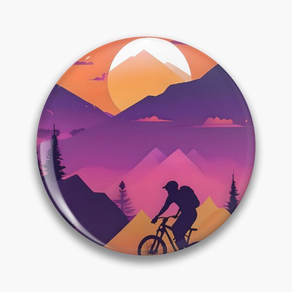 Item preview, Adventure Awaits – Sunset Mountain Biking designed and sold by artOfCal013.