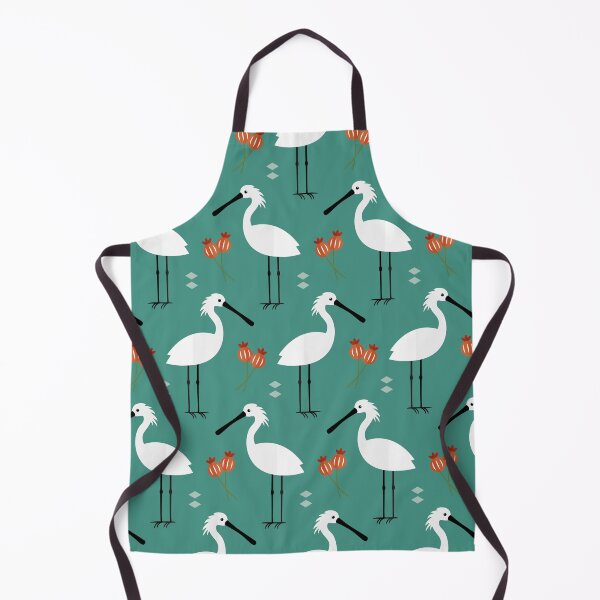 Item preview, Spoonbills on blue designed and sold by reneesillus.